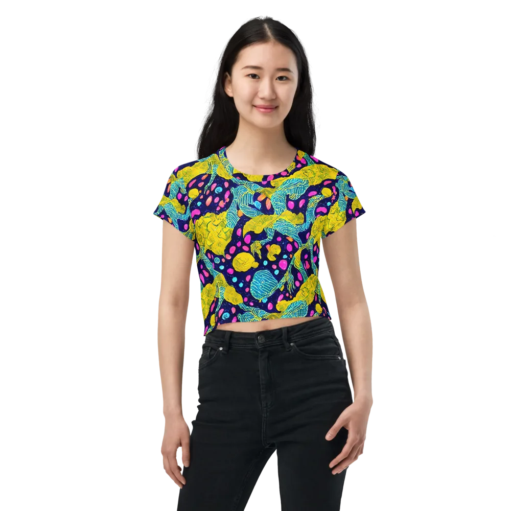 Deep-sea Daydream on Crop Tee — Front