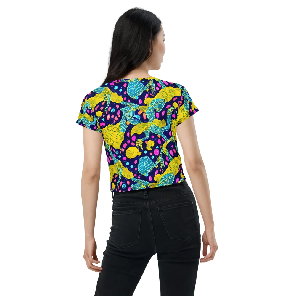 Deep-sea Daydream on Crop Tee — Back