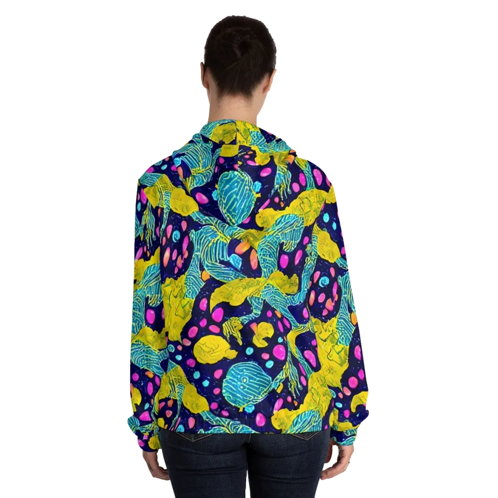 Deep-sea Daydream on Women's Full-Zip Hoodie — Back On Person