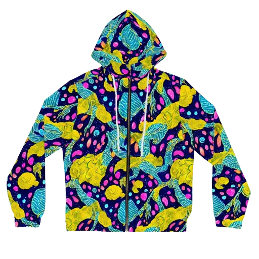 Deep-sea Daydream on a Women's Full-Zip Hoodie