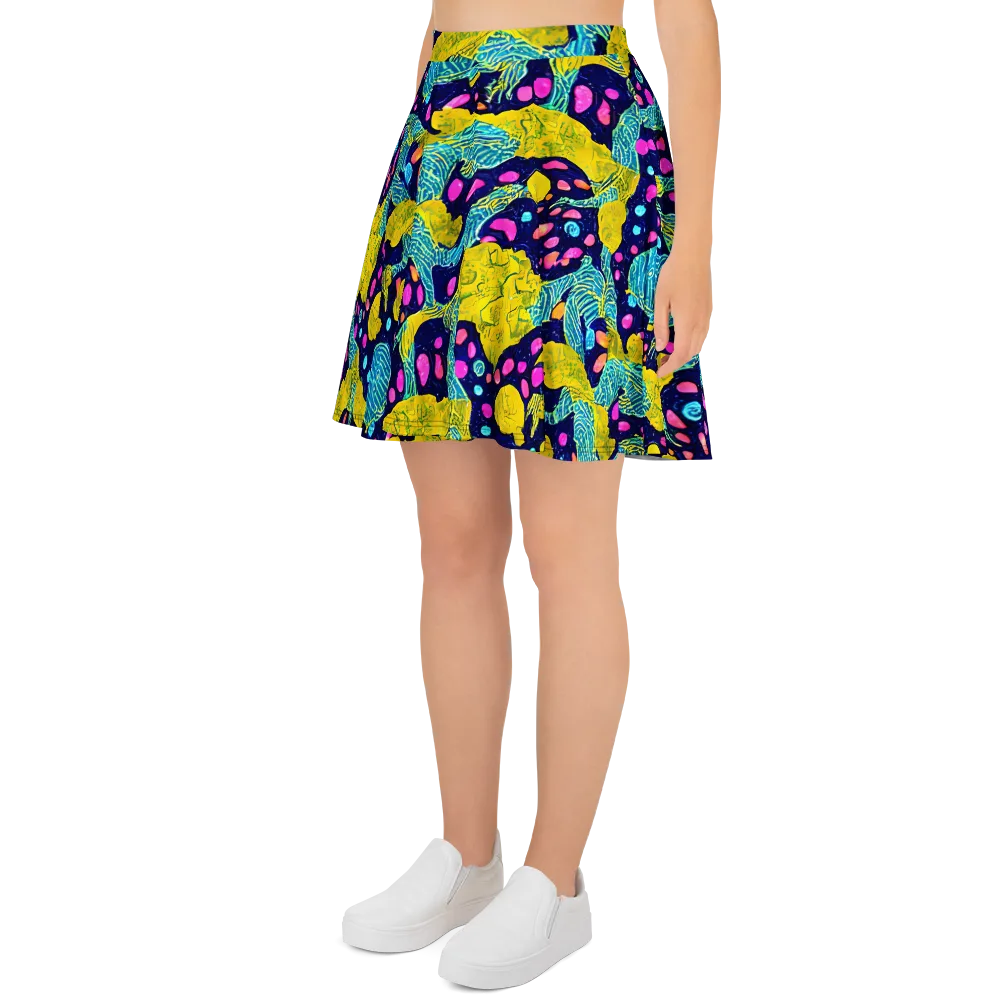 Deep-sea Daydream on Skater Skirt — Left