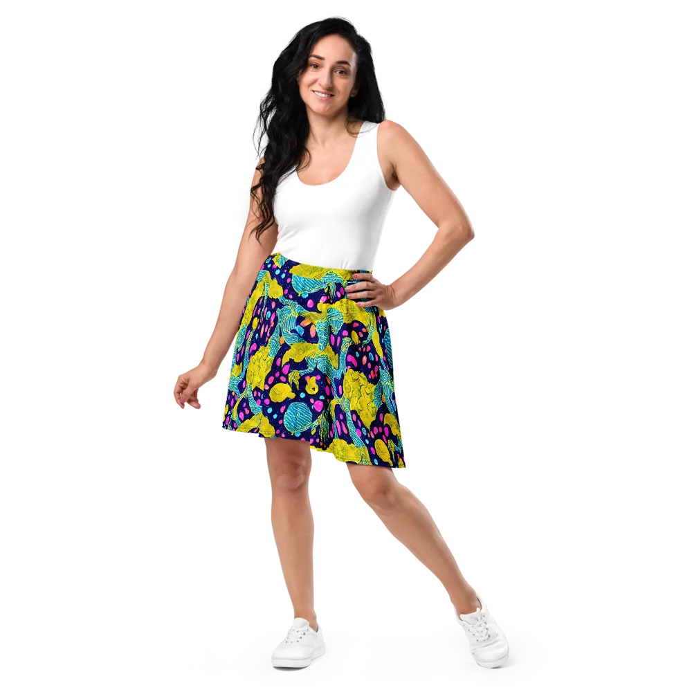 Deep-sea Daydream on Skater Skirt — Front