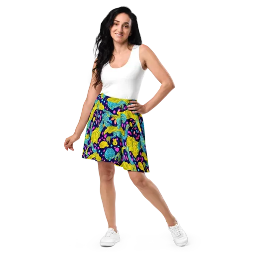 Deep-sea Daydream on a Skater Skirt