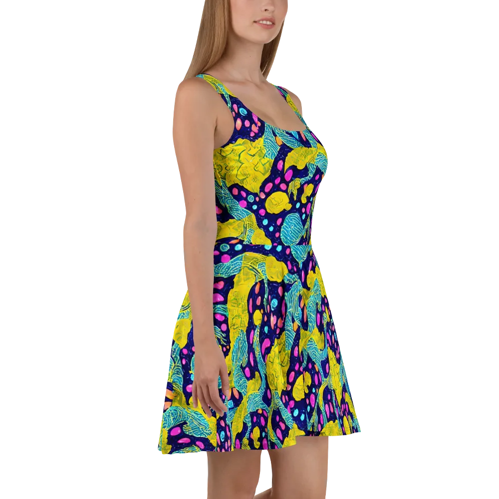 Deep-sea Daydream on Skater Dress — Right