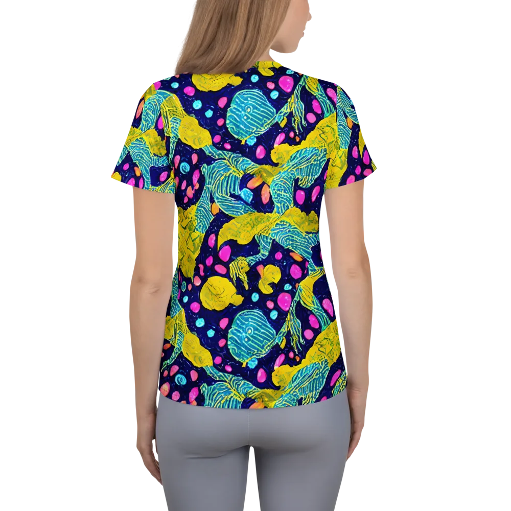 Deep-sea Daydream on Women's Athletic T-Shirt — Back
