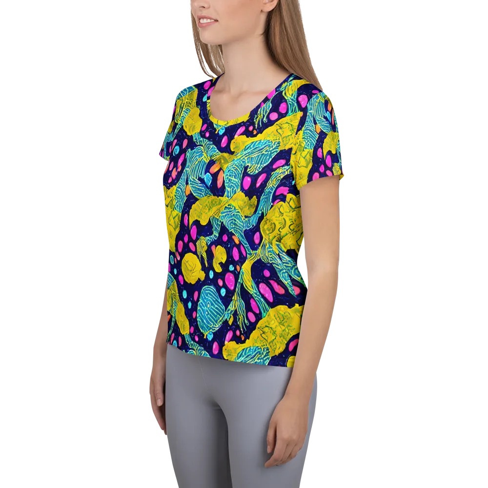 Deep-sea Daydream on Women's Athletic T-Shirt — Left