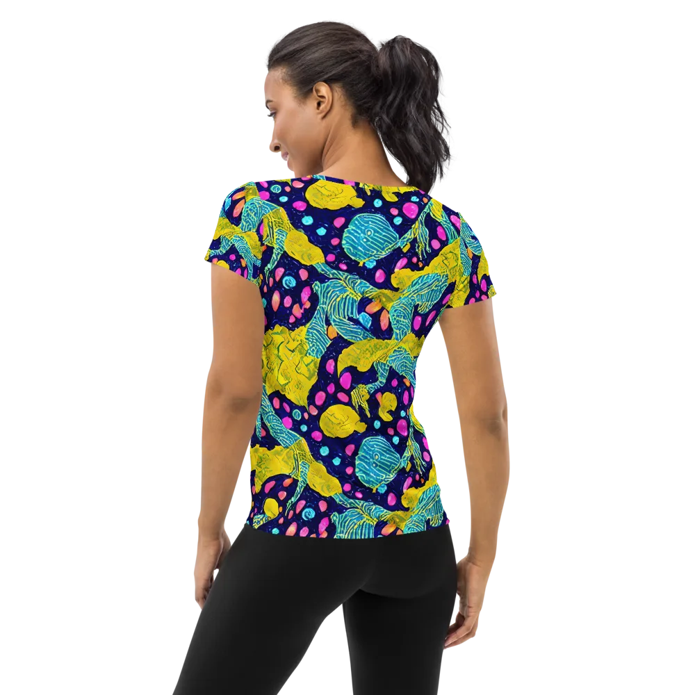 Deep-sea Daydream on Women's Athletic T-Shirt — Back