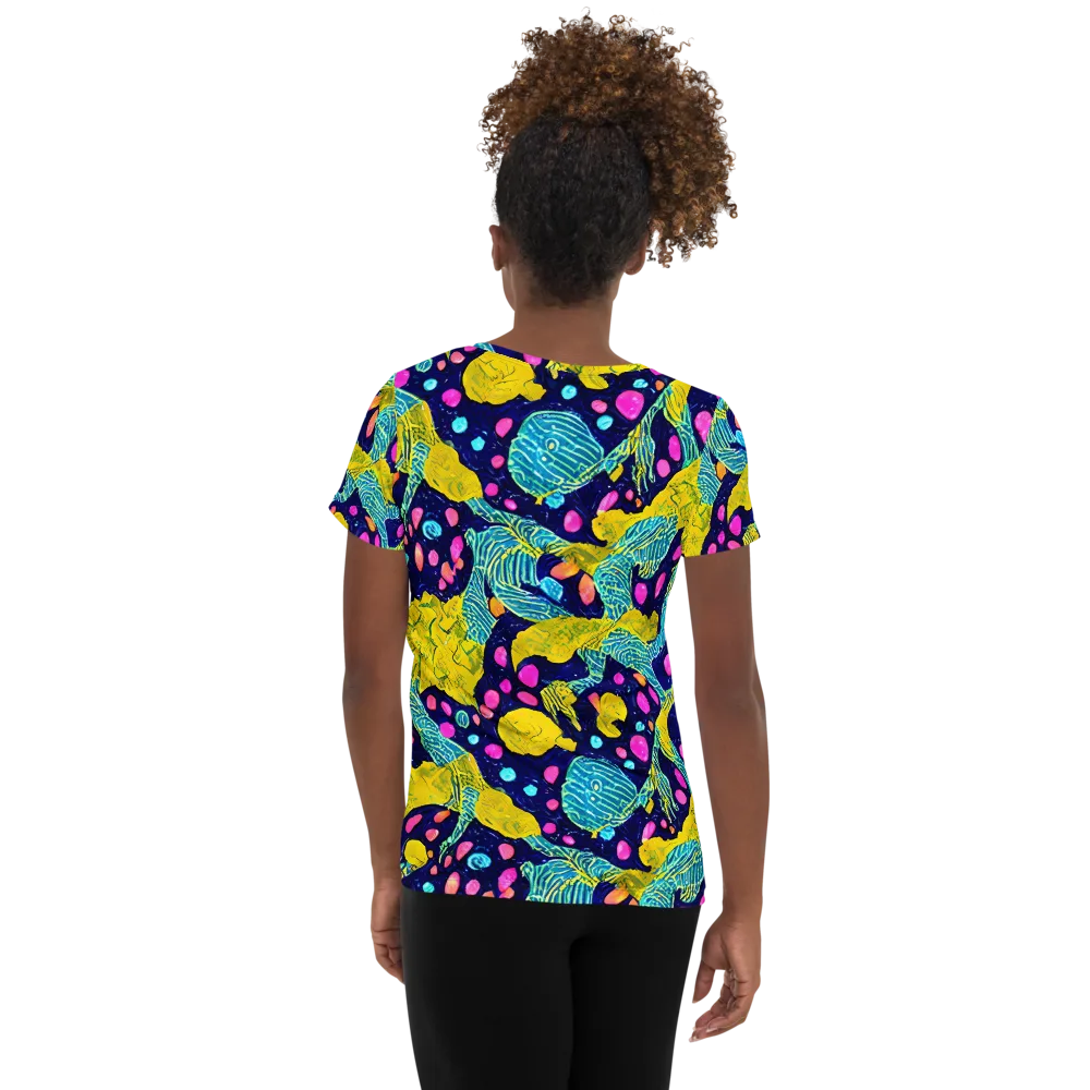 Deep-sea Daydream on Women's Athletic T-Shirt — Back