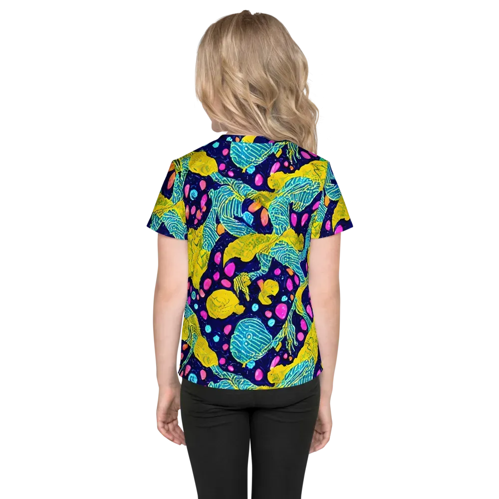 Deep-sea Daydream on Kids Crew Neck T-Shirt — Back