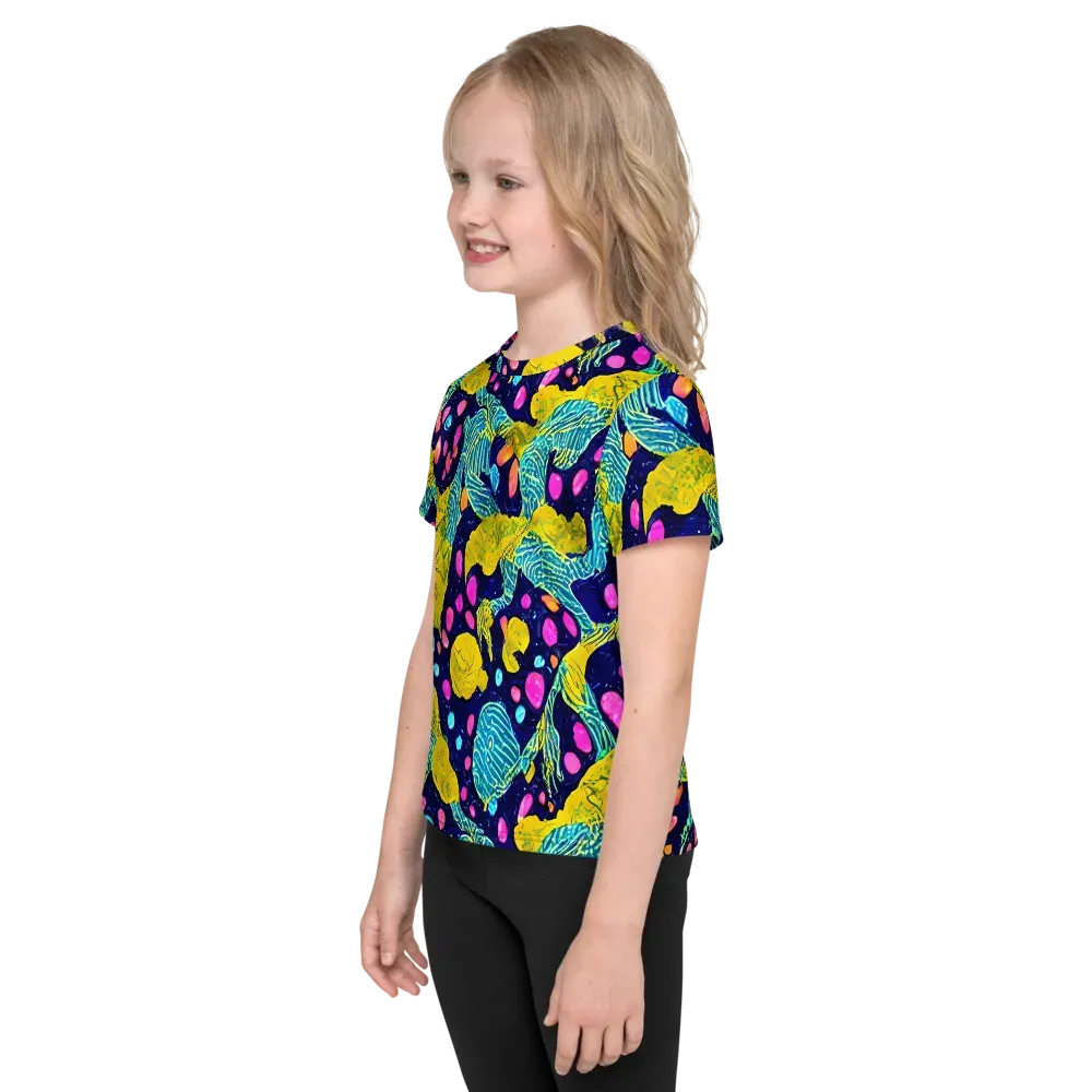 Deep-sea Daydream on Kids Crew Neck T-Shirt — Left