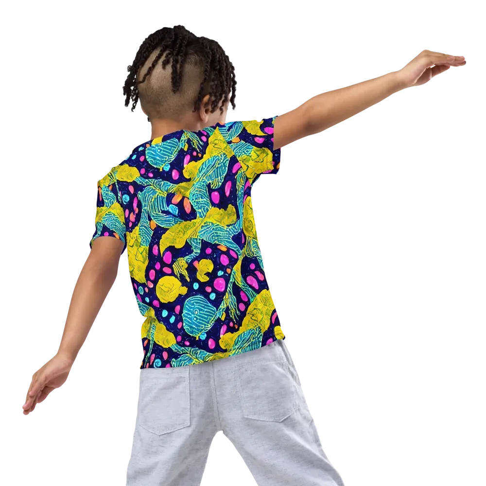 Deep-sea Daydream on Kids Crew Neck T-Shirt — Back
