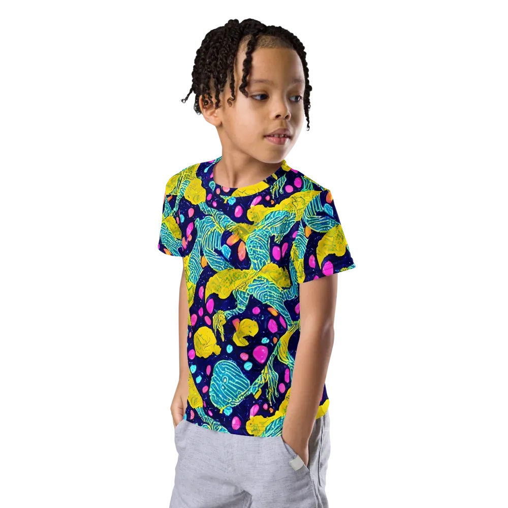Deep-sea Daydream on Kids Crew Neck T-Shirt — Left Front
