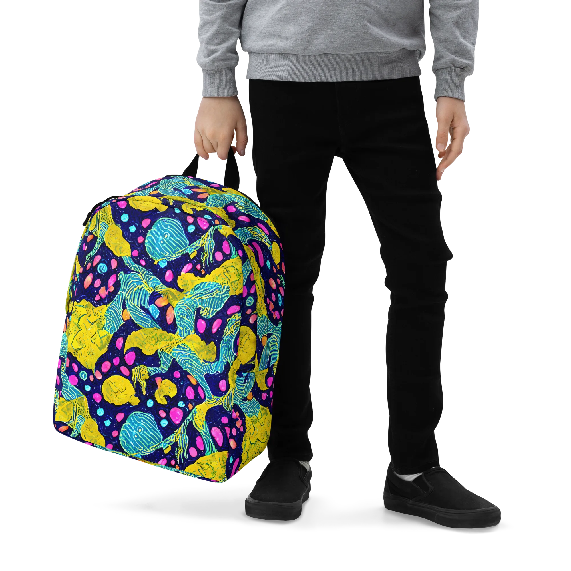 Deep-sea Daydream on Minimalist Backpack — Zoomed-in