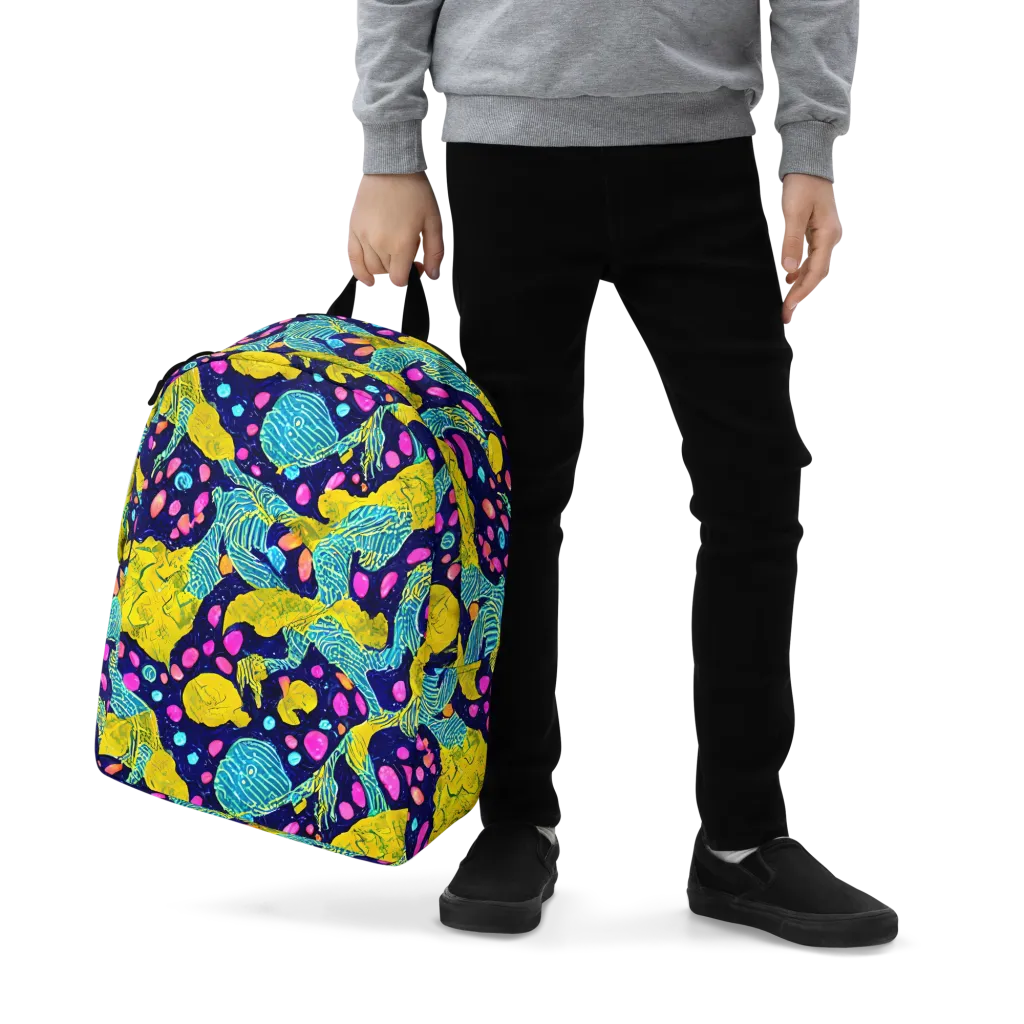 Deep-sea Daydream on Minimalist Backpack — Zoomed-in