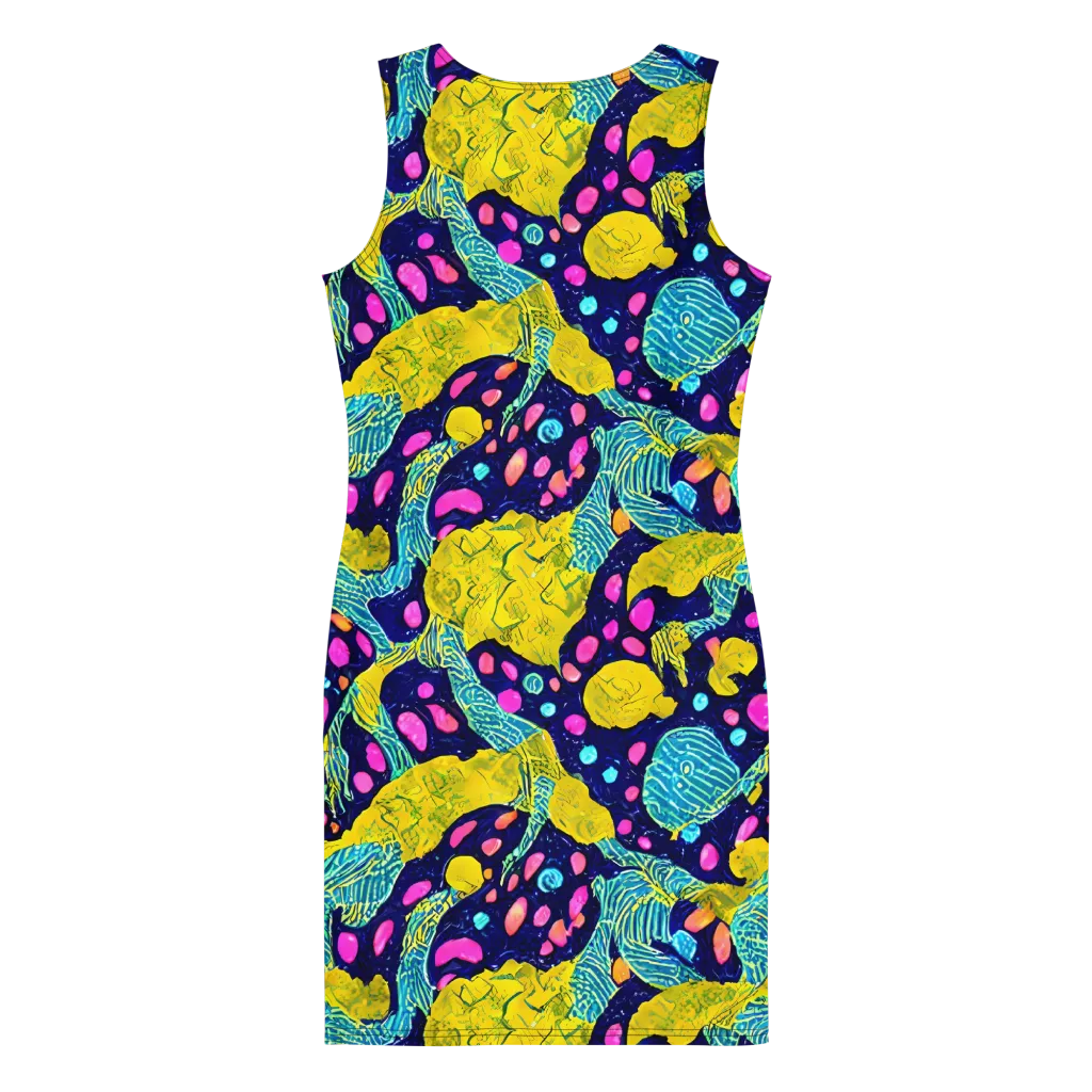 Deep-sea Daydream on Bodycon Dress — Back