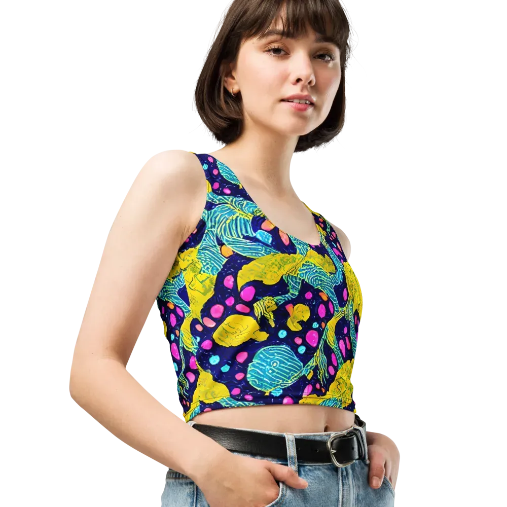 Deep-sea Daydream on Crop Top — Right Front