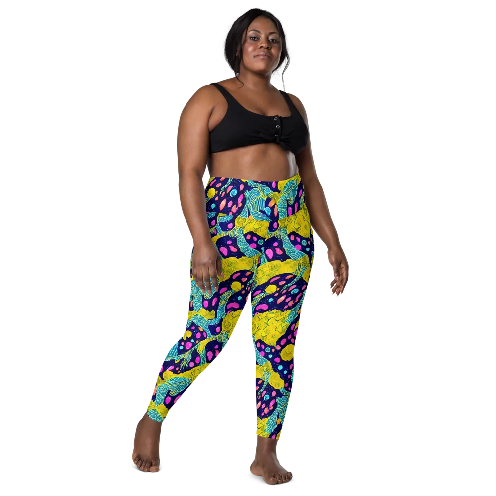 Deep-sea Daydream on Leggings with Pockets — Front