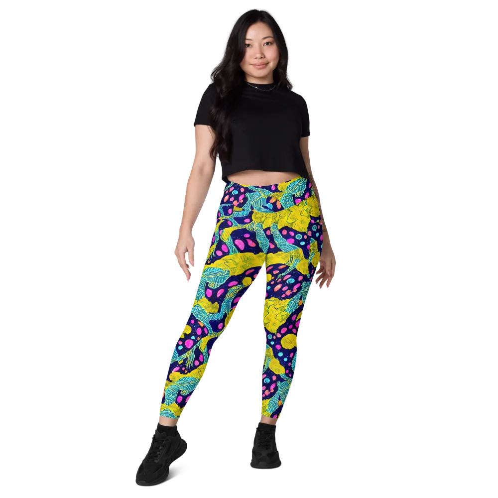 Deep-sea Daydream on Leggings with Pockets — Front