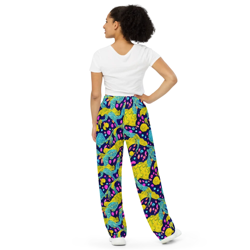 Deep-sea Daydream on Wide-Leg Pants — Back