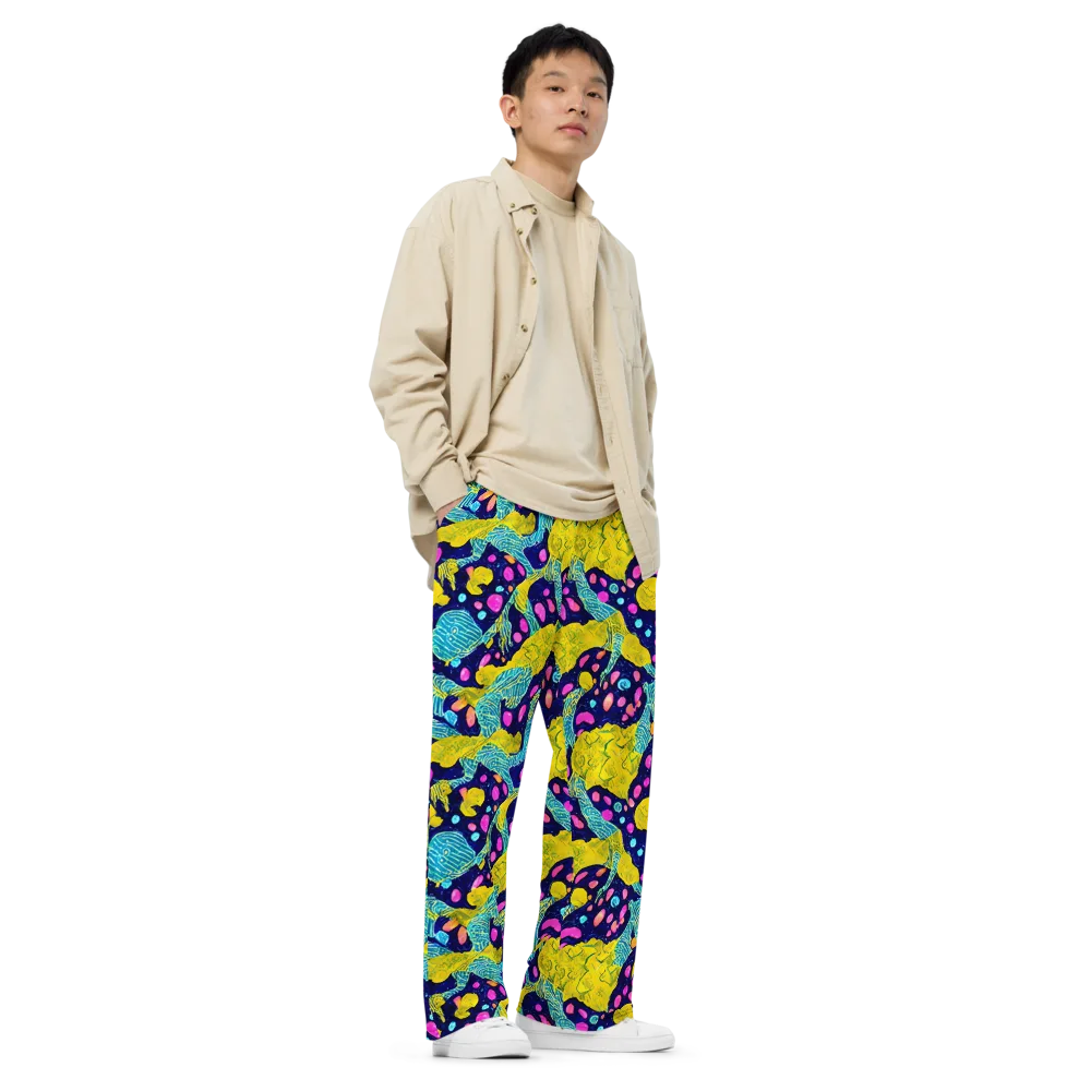 Deep-sea Daydream on Wide-Leg Pants — Right Front
