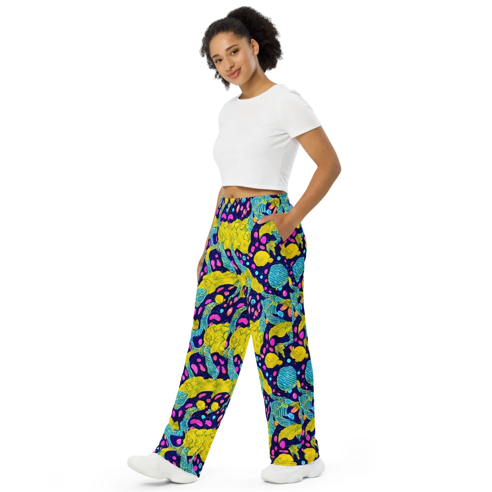 Deep-sea Daydream on Wide-Leg Pants — Left Front