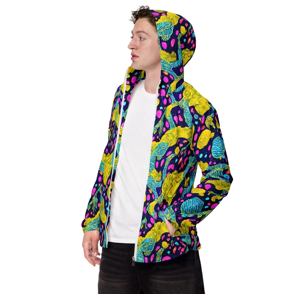 Deep-sea Daydream on Men's Windbreaker — Left Front
