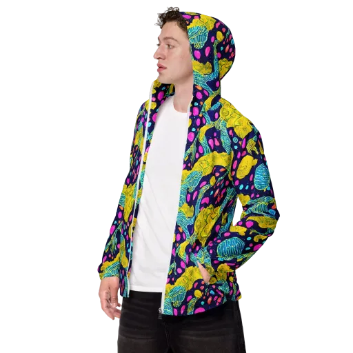 Deep-sea Daydream on a Men's Windbreaker