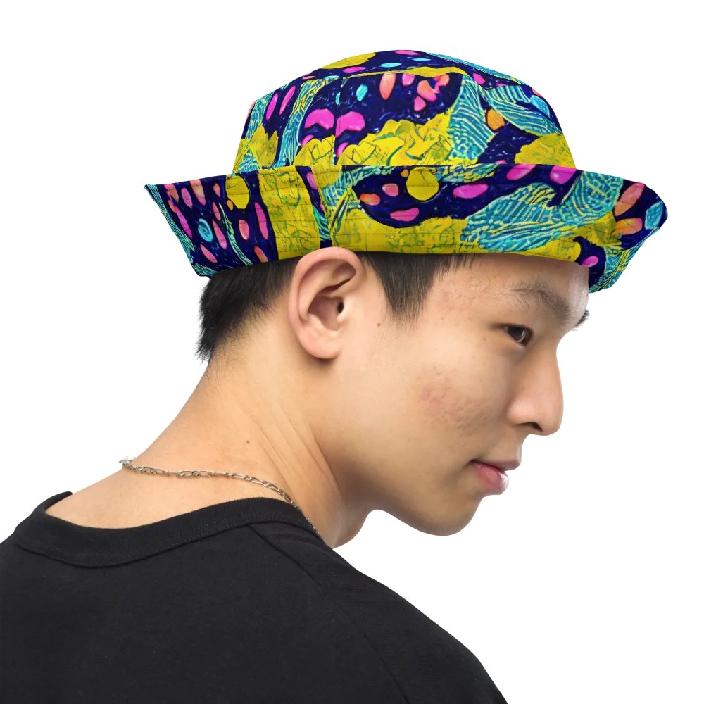 Deep-sea Daydream on Reversible Bucket Hat — Right Outside