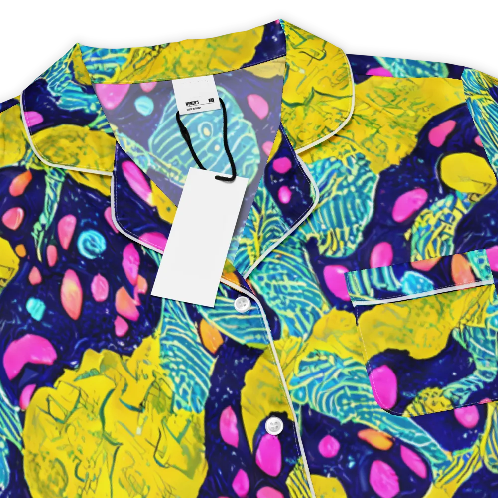 Deep-sea Daydream on Women's Short Sleeve Pajama Top — Product details