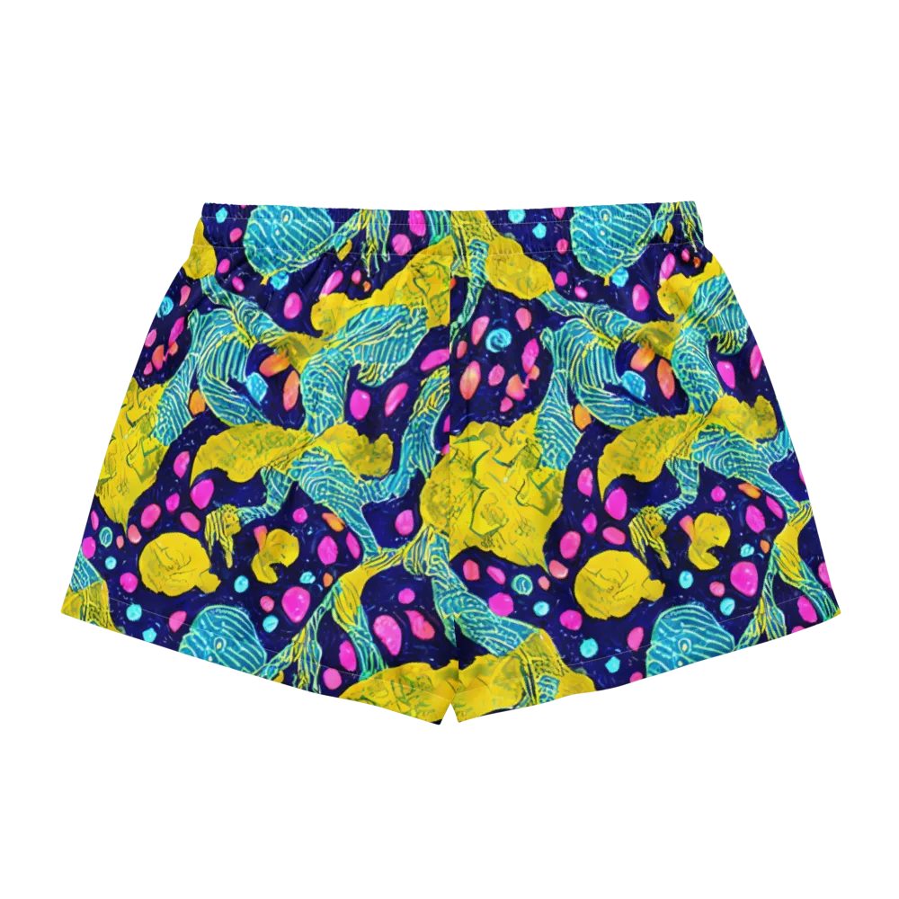 Deep-sea Daydream on Women's Pajama Shorts — Back