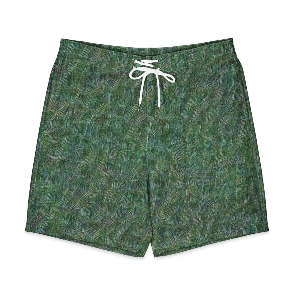 Verdant Labyrinth on Men's Board Shorts — Front