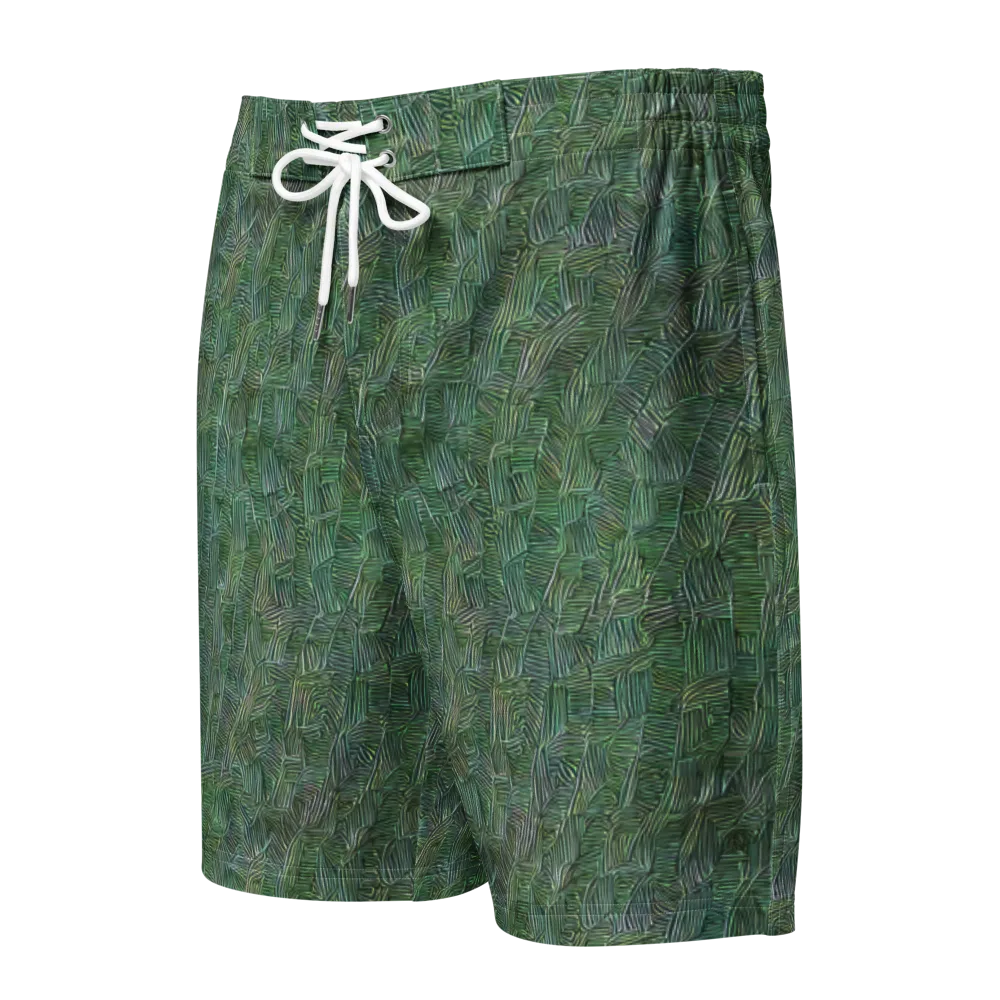 Verdant Labyrinth on Men's Board Shorts — Front