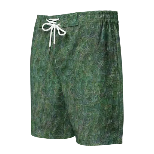 Verdant Labyrinth on a Men's Board Shorts