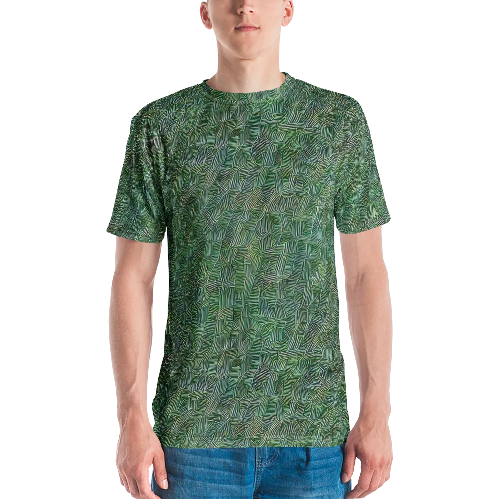 Verdant Labyrinth on Men's Crew Neck T-Shirt — Front