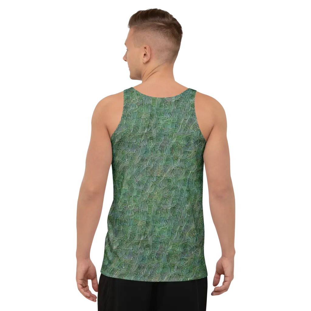 Verdant Labyrinth on Men's Tank Top — Back