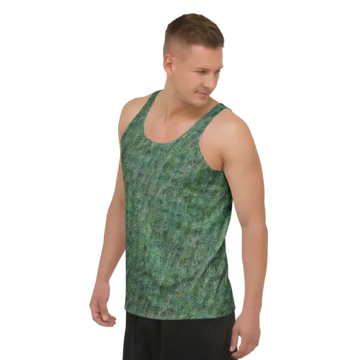Verdant Labyrinth on a Men's Tank Top