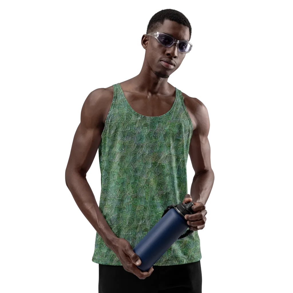 Verdant Labyrinth on Men's Tank Top — Front