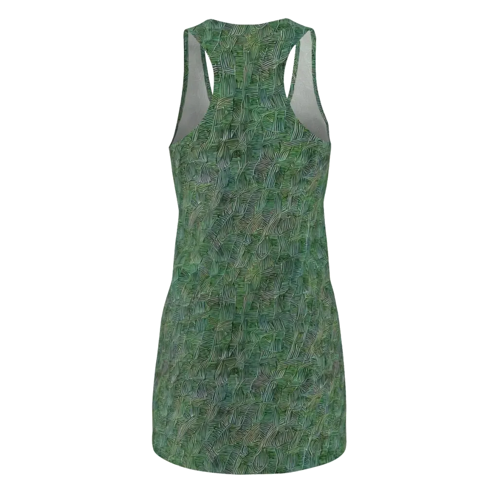 Verdant Labyrinth on Racerback Dress — Back