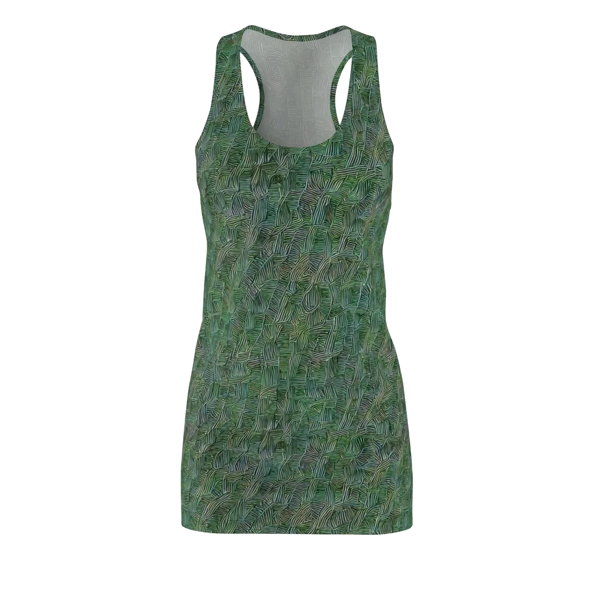 Verdant Labyrinth on Racerback Dress — Front