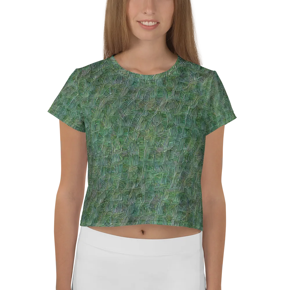Verdant Labyrinth on Crop Tee — Front