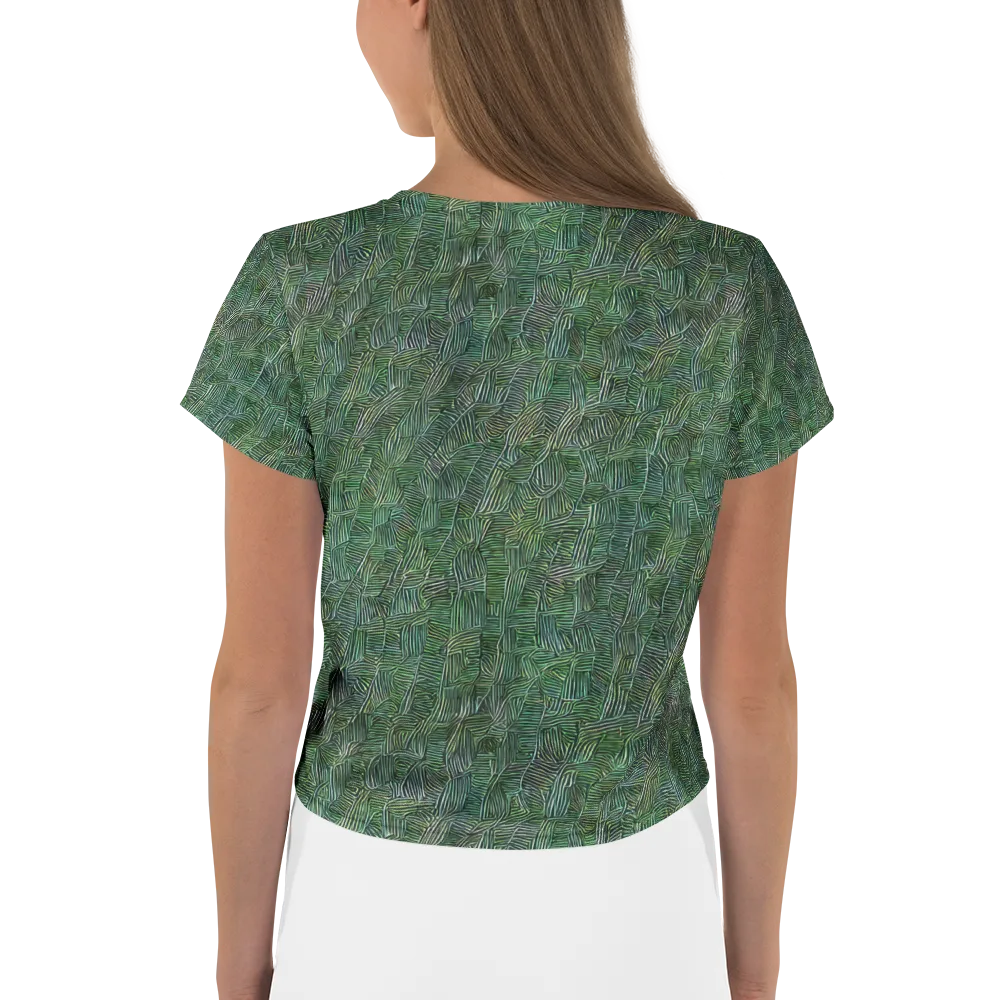 Verdant Labyrinth on Crop Tee — Back