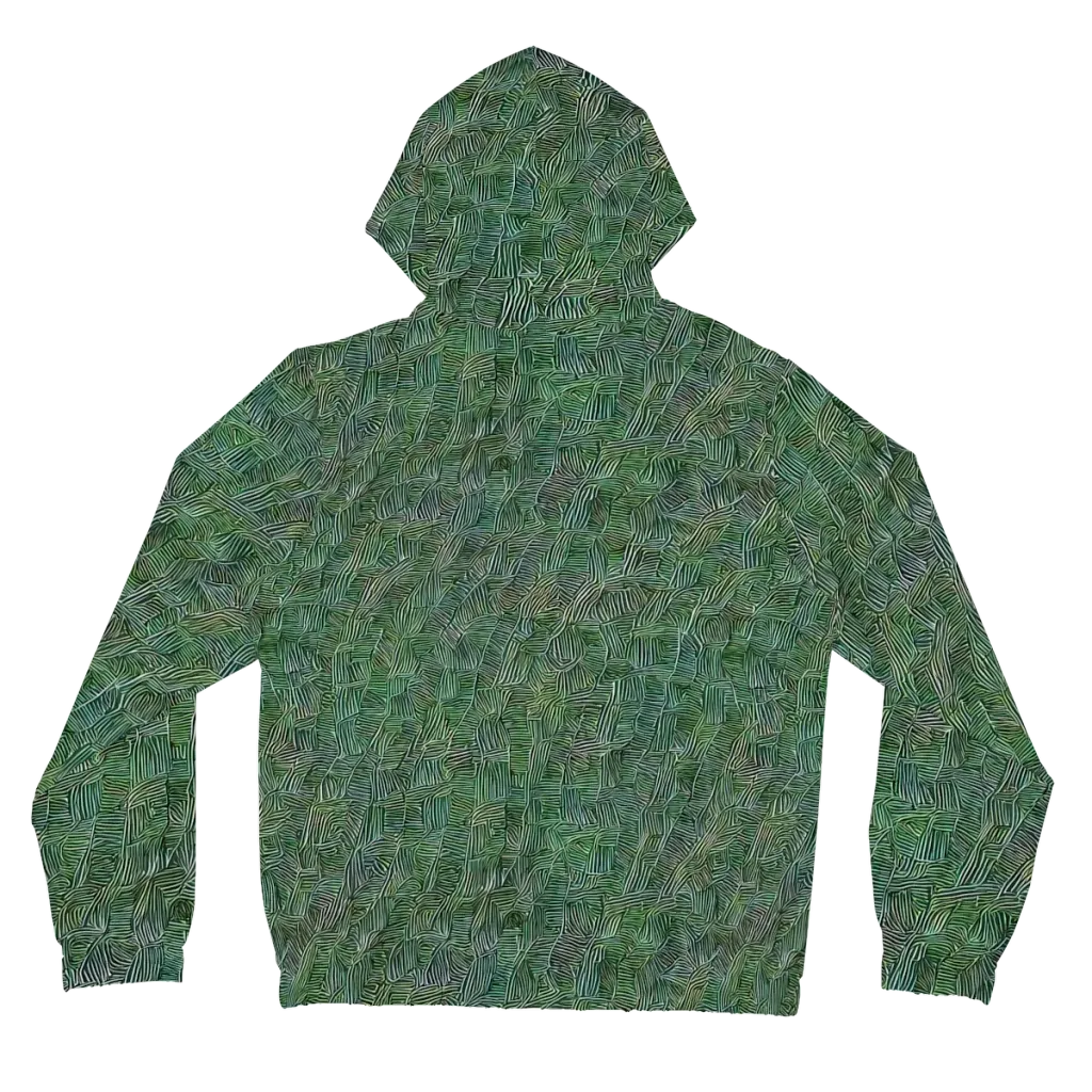Verdant Labyrinth on Women's Full-Zip Hoodie — Back