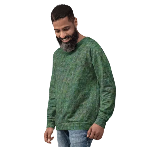 Verdant Labyrinth on a Sweatshirt