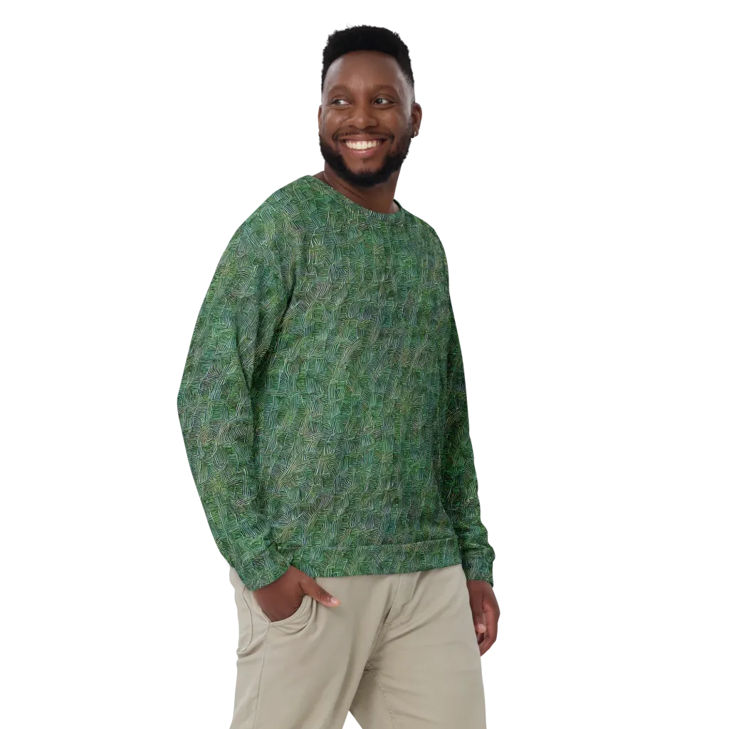 Verdant Labyrinth on Sweatshirt — Front