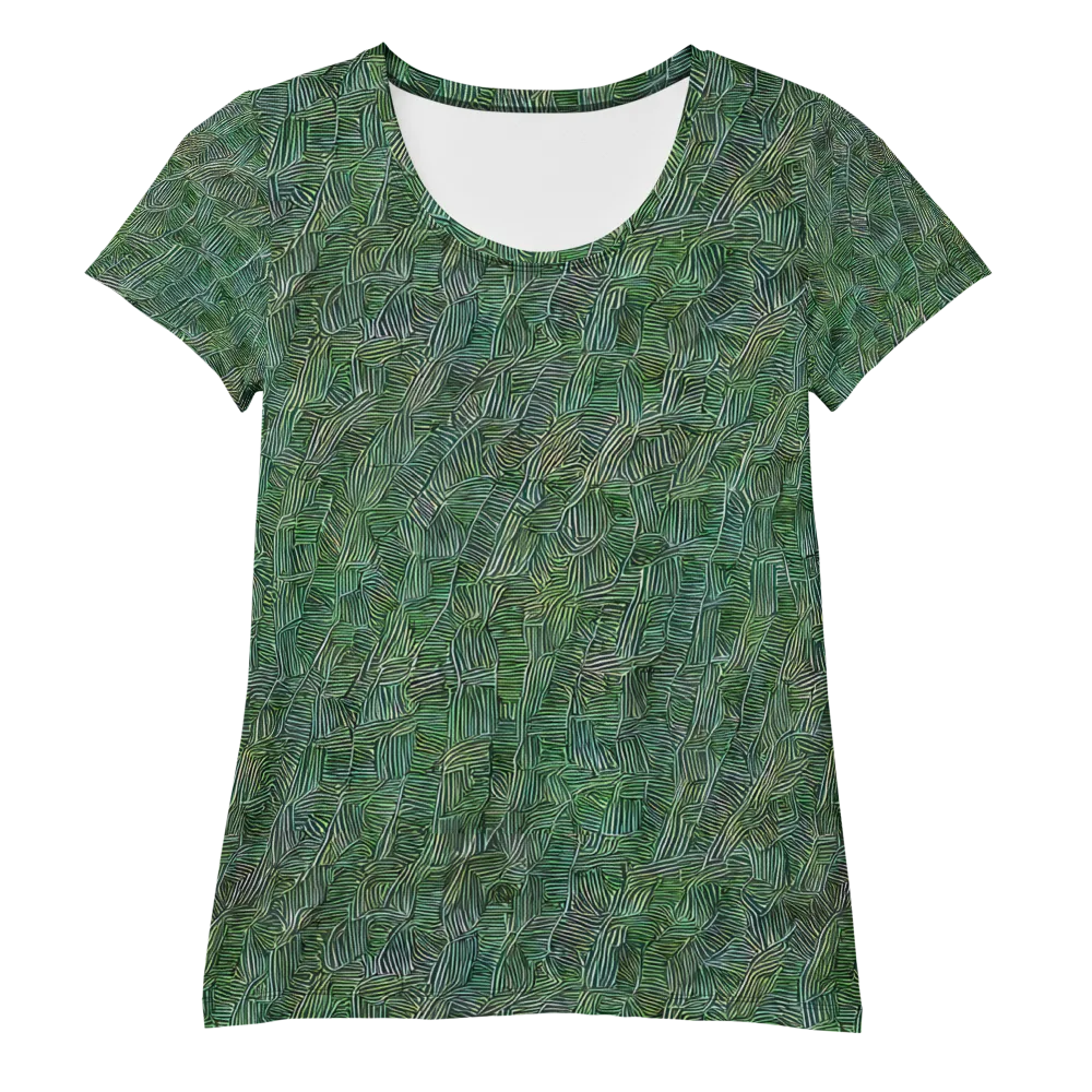 Verdant Labyrinth on Women's Athletic T-Shirt — Front