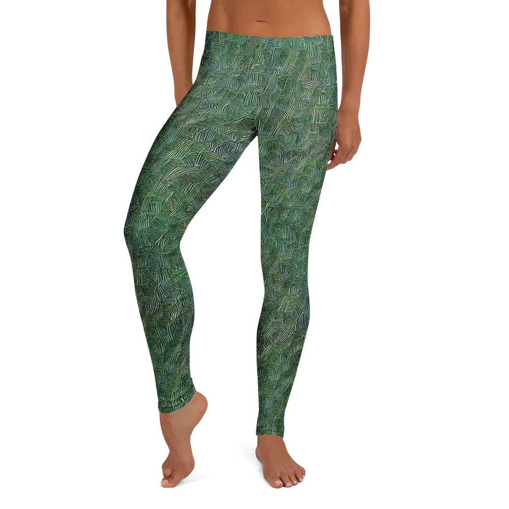 Verdant Labyrinth on Leggings — Front