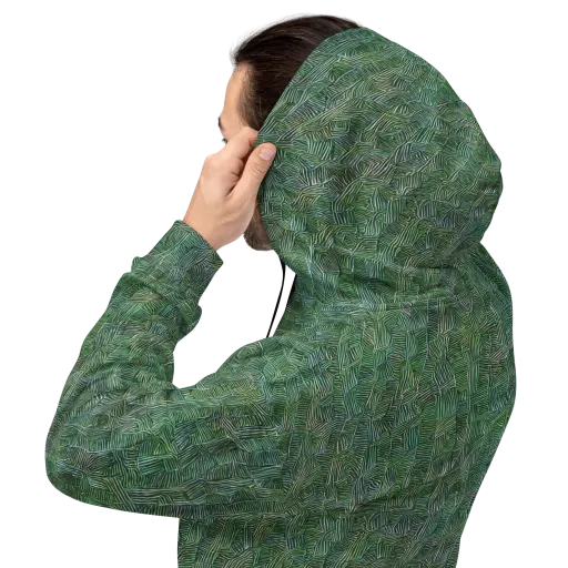 Verdant Labyrinth on a Hoodie