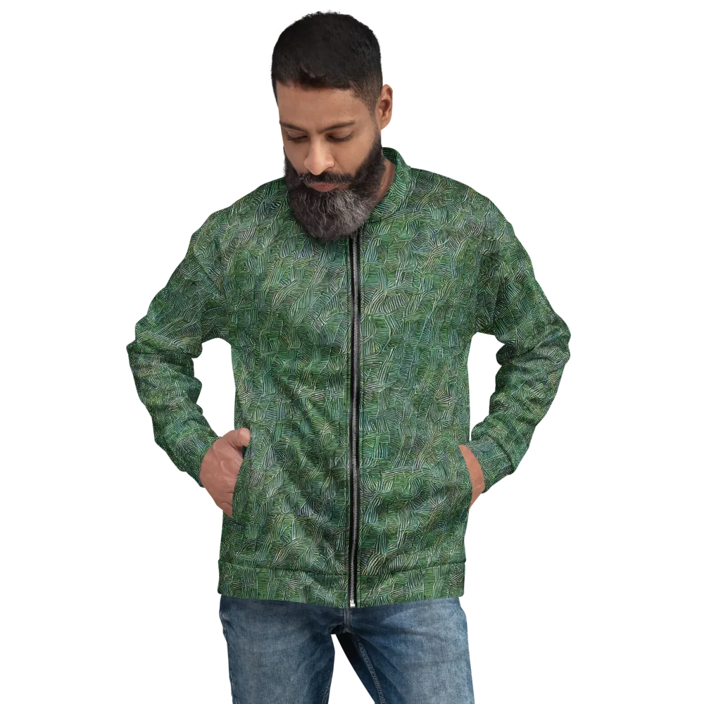 Verdant Labyrinth on Bomber Jacket — Front