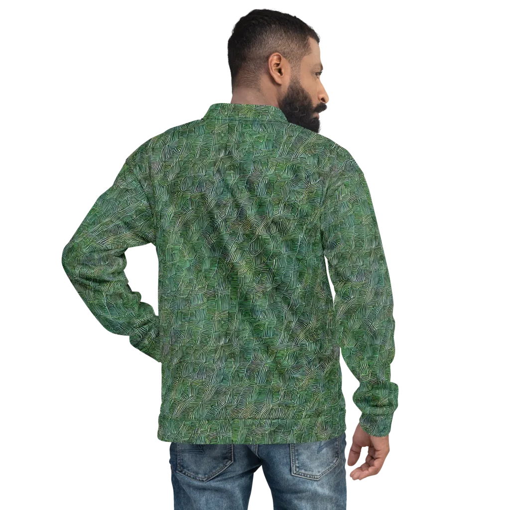 Verdant Labyrinth on Bomber Jacket — Back