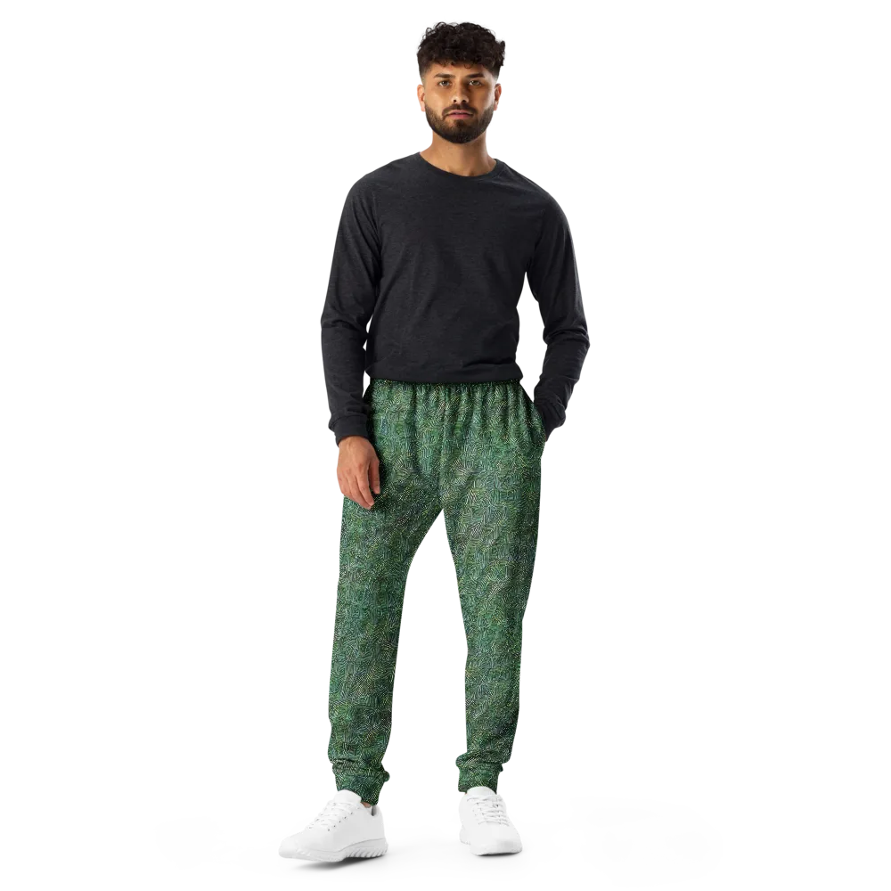 Verdant Labyrinth on Men's Joggers — Front